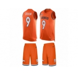 Men's Nike Denver Broncos #9 Riley Dixon Limited Orange Tank Top Suit NFL Jersey