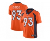 Men's Nike Denver Broncos #93 Jared Crick Vapor Untouchable Limited Orange Team Color NFL Jersey