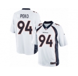 Men's Nike Denver Broncos #94 Domata Peko Limited White NFL Jersey