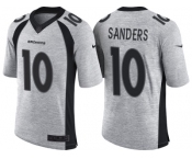 Nike Denver Broncos #10 Emmanuel Sanders 2016 Gridiron Gray II Men's NFL Limited Jersey