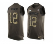 Nike Denver Broncos #12 Paxton Lynch Green Men's Stitched NFL Limited Salute To Service Tank Top Jersey