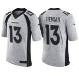 Nike Denver Broncos #13 Trevor Siemian 2016 Gridiron Gray II Men's NFL Limited Jersey
