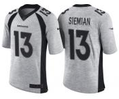 Nike Denver Broncos #13 Trevor Siemian 2016 Gridiron Gray II Men's NFL Limited Jersey