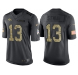 Nike Denver Broncos #13 Trevor Siemian Men's Stitched Black NFL Salute to Service Limited Jerseys
