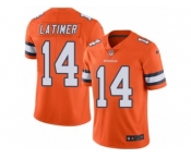 Nike Denver Broncos #14 Cody Latimer Orange Men's Stitched NFL Limited Rush Jersey