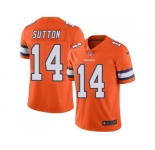 Nike Denver Broncos #14 Courtland Sutton Orange Men Stitched NFL Limited Rush Jersey