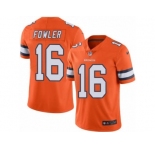 Nike Denver Broncos #16 Bennie Fowler Orange Men's Stitched NFL Limited Rush Jersey