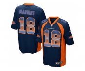 Nike Denver Broncos #18 Peyton Manning Navy Blue Alternate Men's Stitched NFL Limited Strobe Jersey