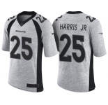 Nike Denver Broncos #25 Chris Harris Jr 2016 Gridiron Gray II Men's NFL Limited Jersey