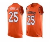 Nike Denver Broncos #25 Chris Harris Jr Orange Team Color Men's Stitched NFL Limited Tank Top Jersey