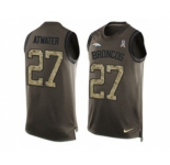 Nike Denver Broncos #27 Steve Atwater Green Men's Stitched NFL Limited Salute To Service Tank Top Jersey