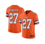 Nike Denver Broncos #27 Steve Atwater Orange Men's Stitched NFL Limited Rush Jersey