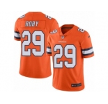 Nike Denver Broncos #29 Bradley Roby Orange Men's Stitched NFL Limited Rush Jersey