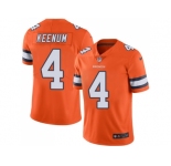 Nike Denver Broncos #4 Case Keenum Orange Men Stitched NFL Limited Rush Jersey