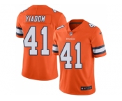 Nike Denver Broncos #41 Isaac Yiadom Orange Men Stitched NFL Limited Rush Jersey