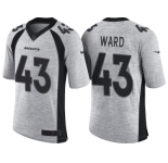 Nike Denver Broncos #43 T.J. Ward 2016 Gridiron Gray II Men's FL Limited Jersey