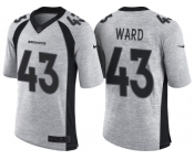 Nike Denver Broncos #43 T.J. Ward 2016 Gridiron Gray II Men's FL Limited Jersey