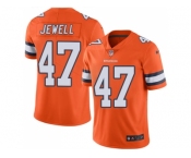 Nike Denver Broncos #47 Josey Jewell Orange Men Stitched NFL Limited Rush Jersey