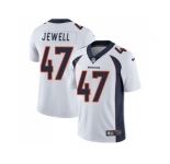 Nike Denver Broncos #47 Josey Jewell White Men Stitched NFL Vapor Untouchable Limited Jersey