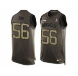 Nike Denver Broncos #56 Shane Ray Green Men's Stitched NFL Limited Salute To Service Tank Top Jersey