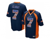 Nike Denver Broncos #7 John Elway Navy Blue Alternate Men's Stitched NFL Limited Strobe Jersey