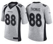 Nike Denver Broncos #88 Demaryius Thomas 2016 Gridiron Gray II Men's NFL Limited Jersey