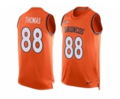 Nike Denver Broncos #88 Demaryius Thomas Orange Team Color Men's Stitched NFL Limited Tank Top Jersey