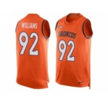 Nike Denver Broncos #92 Sylvester Williams Orange Team Color Men's Stitched NFL Limited Tank Top Jersey