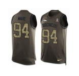 Nike Denver Broncos #94 DeMarcus Ware Green Men's Stitched NFL Limited Salute To Service Tank Top Jersey