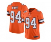 Nike Denver Broncos #94 DeMarcus Ware Orange Men's Stitched NFL Limited Rush Jersey