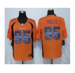 Nike Denver Broncos #95 Derek Wolfe Orange Team Color Men's Stitched NFL Limited Strobe Jersey