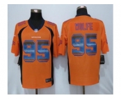 Nike Denver Broncos #95 Derek Wolfe Orange Team Color Men's Stitched NFL Limited Strobe Jersey