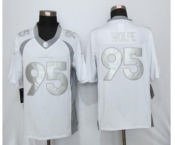 Nike Denver Broncos 95 Derek Wolfe Platinum White Jerseys[Limited]