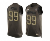 Nike Denver Broncos #99 Adam Gotsis Green Men's Stitched NFL Limited Salute To Service Tank Top Jersey