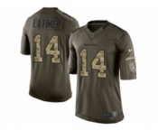 nike nfl jerseys denver broncos #14 latimer army green[nike Limited Salute To Service]