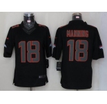 nike nfl jerseys denver broncos #18 manning black[nike limited]