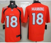 nike nfl jerseys denver broncos #18 manning orange[nike limited]