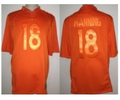 nike nfl jerseys denver broncos #18 peyton manning orange [drenched limited]