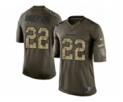 nike nfl jerseys denver broncos #22 anderson army green[nike Limited Salute To Service][anderson]