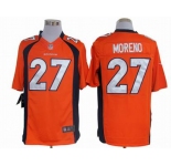 nike nfl jerseys denver broncos #27 moreno orange[nike limited]
