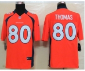 nike nfl jerseys denver broncos #80 thomas orange[nike limited]