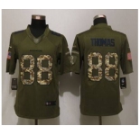nike nfl jerseys denver broncos #88 thomas army green[nike Limited Salute To Service]