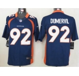 nike nfl jerseys denver broncos #92 dumervil blue[nike limited]