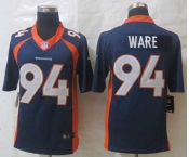 nike nfl jerseys denver broncos #94 ware blue[nike Limited]
