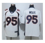 nike nfl jerseys denver broncos #95 wolfe white[nike limited]