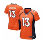 Women Nike Denver Broncos #13 Trevor Siemian Limited Green Salute to Service NFL Jersey (2)