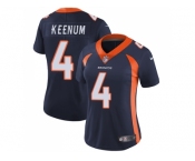 Women Nike Denver Broncos #4 Case Keenum Blue Alternate Stitched NFL Vapor Untouchable Limited Jersey