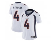 Women Nike Denver Broncos #4 Case Keenum White Stitched NFL Vapor Untouchable Limited Jersey