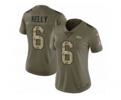 Women Nike Denver Broncos #6 Chad Kelly Limited Olive Camo 2017 Salute to Service NFL Jersey