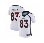 Women Nike Denver Broncos #83 A.J. Derby White Vapor Untouchable Limited Player NFL Jersey